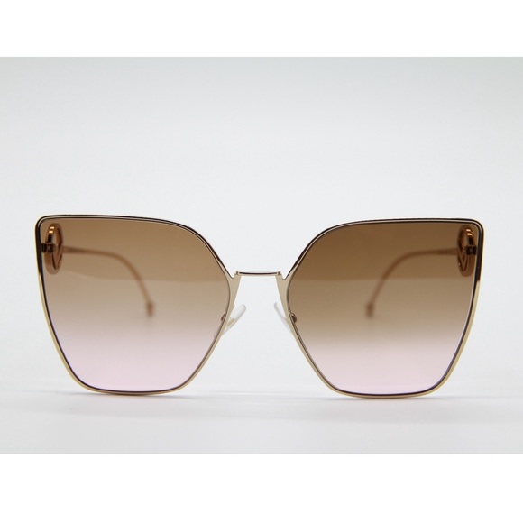 NEW FENDI FF 0323/S S45 GOLD SUNGLASSES FF 0323/S - Picture 4 of 13